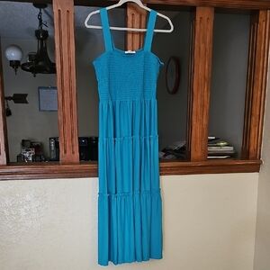 Zenana Outfitters Teal Sleeveless Maxi Dress